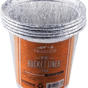 Traeger BAC459 Grease Mini Bucket Liner, Aluminum