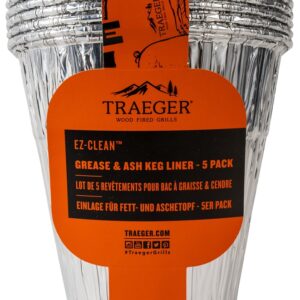 Traeger EZ-Clean BAC608 Liners, 6.3 in L, 6.3 in W, Aluminum