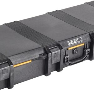 Pelican Vault Series VCV730-0000-BLK Tactical Rifle Case, 47.12 in L, 19.18 in W, 6.9 in H, Polyethylene, Black