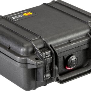 Pelican 1200-000-110 Protector Case, 10.62 in L, 9.68 in W, 4.87 in H, Polypropylene, Black