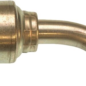 Gates MegaCrimp G25175-1212 Hose Coupling, 1-1/16-12, Crimp x JIC, 45 deg Angle, Steel, Zinc