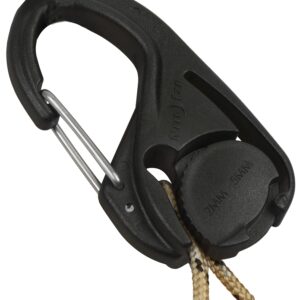 Nite Ize NCJ2-25-2R3 Cord Tightener, Plastic/Rubber, Black, For: 1/16 to 3/16 in Rope