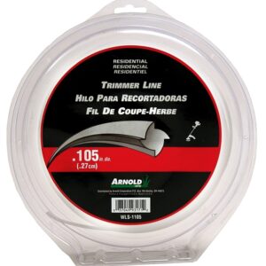 Arnold WLS-1105 Trimmer Line, 0.105 in Dia, 180 ft L, Nylon