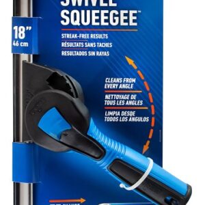 Unger Professional 985510 Swivel Squeegee, 18 in Blade, Poly Blade