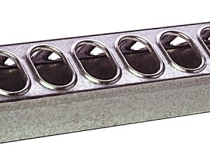 Miller 9822 Poultry Ground Feeder, 22-Compartment, Rolled Edge, Steel, Galvanized