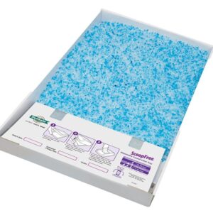 PetSafe ScoopFree PAC00-14229 Litter Tray, 14.6 in W, 2.3 in D, Cardboard/Plastic, Blue
