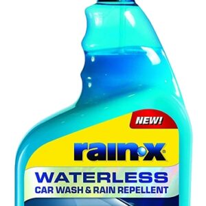 Rain-X 620100W Waterless Car Wash and Rain Repellent, 32 fl-oz Spray Bottle, Liquid, New Car