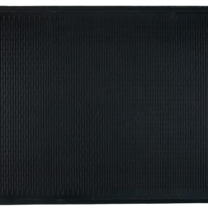 Sports Licensing Solutions 21761 Vehicle Floor Mat, 6 ft L, 4 ft W, Textured Pattern, Rubber Surface, Black