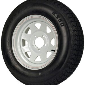 MARTIN Wheel DM205D5C-5CT/CI Trailer Tire, 1820 lb Withstand, 4-1/2 in Dia Bolt Circle