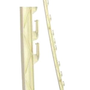 Gallagher G72413 Tread-In Double Foot Post, 39 in OAH, Plastic, White