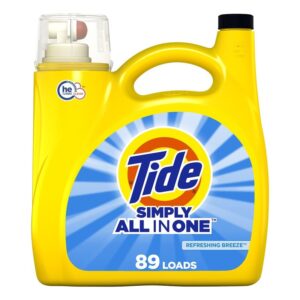 Tide 12078 Laundry Detergent, 117 fl-oz, Liquid, Simply Clean and Fresh