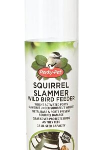 Perky-Pet 5141-2 Wild Bird Feeder, 18-7/64 in H, 3.5 lb, Metal, Clear, Hanging Mounting