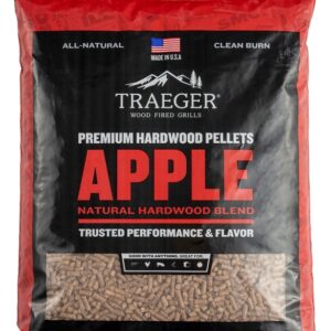 Traeger PEL318 Series Pellet, Apple, Wood, 20 lb Bag