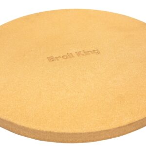 Broil King 69814 Grilling Stone, Round, 15 in Dia, Ceramic, Orange