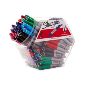 Sharpie 35111 Mini Permanent Marker, Fine Lead/Tip, 0.9 mm Lead/Tip, Assorted Lead/Tip