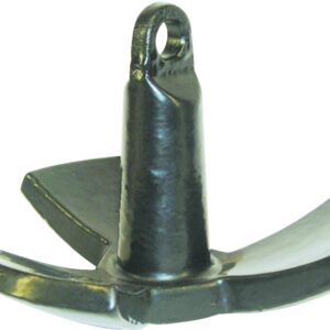 US Hardware M-231B River Anchor, Red, Cast Iron, PVC-Coated