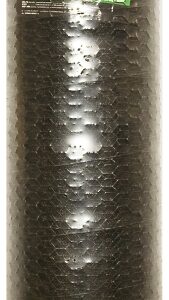 Jackson Wire 12 01 46 29 Poultry Hex Netting, 150 ft L, 48 in W, 20 Gauge, Hexagonal Mesh, 1 in Mesh, Galvanized