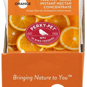 Perky-Pet 293SF Instant Nectar, Concentrated, Powder, Natural Orange Flavor, 8 oz Bag