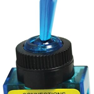Calterm 40240 Toggle Switch, 20 A, 12 VDC, Screw Terminal, Blue