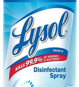 Lysol 1920074186 Disinfectant Cleaner, 12 oz, Liquid, Crisp Linen, Clear
