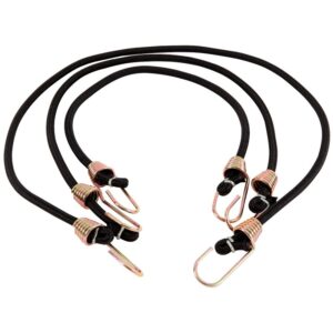 Keeper 06356 Bungee Cord, Rubber, Hook End, 6/PK