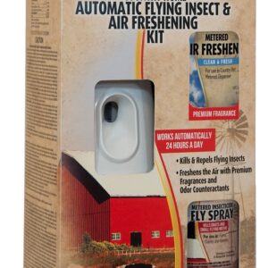 Country Vet 321978CV43A Flying Insect and Air Freshening Kit, Fresh Cotton