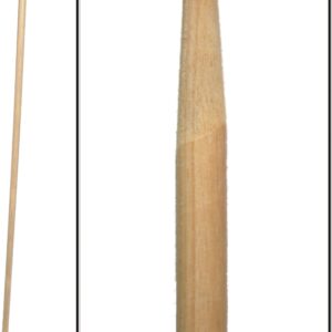 Birdwell 520-12 Broom Handle, 1-1/8 in Dia, 54 in L, Hardwood