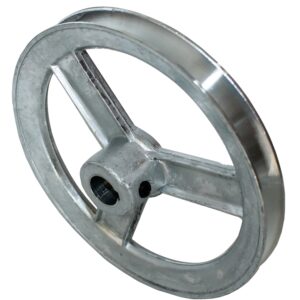 Cdco 600A-3/4 V-Groove Pulley, 3/4 in Bore, 6 in OD, 3-Groove, 5-3/4 in Dia Pitch, 1/2 in W x 11/32 in Thick Belt, Zinc