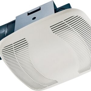 Air King BFQ90 Exhaust Fan, 8-11/16 in L, 9-1/8 in W, 0.5 A, 120 V, 1-Speed, 90 cfm Air, ABS, White