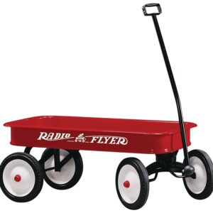 Radio Flyer 18 Wagon, 150 lb, Steel, Classic Red
