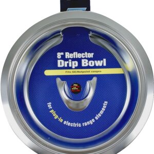 Camco USA 00413 Drip Bowl, For: Plug-In Electric Range Elements and Only GE/Hotpoint Electric Ranges, 8 in Dia