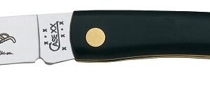 Case 00092 Folding Pocket Knife, 3.7 in L Blade, Stainless Steel Blade, 1-Blade, Black Handle
