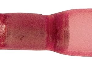 Calterm 65704 Ring Terminal, 22 to 18 AWG Wire, Copper Contact, Red
