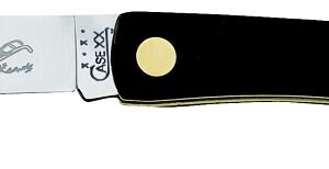 Case 00095 Folding Pocket Knife, 2.8 in L Blade, Stainless Steel Blade, 1-Blade, Black Handle