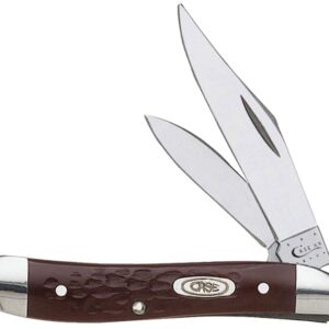 Case 00046 Folding Pocket Knife, Clip and Pen Blade, Ground Blade, 2.1 in Clip, 1.53 in Pen L Blade, 2-Blade