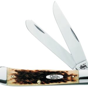 Case 00164 Folding Pocket Knife, 3-1/4 in Clip, 3.27 in Spey L Blade, Tru-Sharp Surgical Stainless Steel Blade, 2-Blade