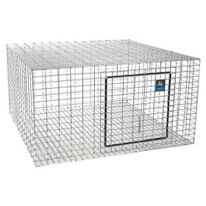 Pet Lodge AH2424 Rabbit Hutch, 24 in W, 24 in D, 16 in H, Steel/Vinyl, Galvanized