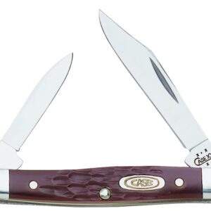 Case 00083 Folding Pocket Knife, Stainless Steel Blade, 2-Blade, Brown Handle