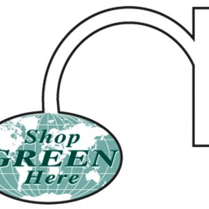 Identiti GSHELF2 Shelf Bouncer Display Tag, Green