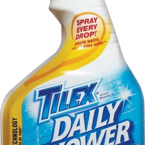 Tilex 01299 Shower Cleaner, 32 oz, Bottle, Liquid, Citrus, Floral, Fruity, Clear Yellow