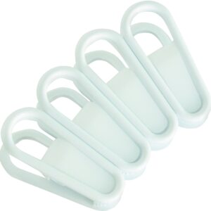 Merrick C8944A-CL24 Hanger Grip Clip, 6 in W, 4 in L, Plastic, White