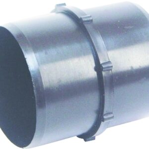 US Hardware RV-379B Straight Hose Coupler, 3 in ID, 3-1/2 in L, ABS, Black