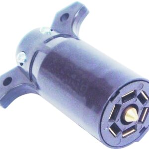 US Hardware RV-488C Trailer Connector with Grip, 12 V, 7-Pole, Plastic, Black
