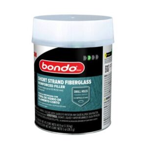 Bondo 272 Glass Reinforced Filler, Green, Includes: Bondo Red Cream Hardener, 1 qt Can, Paste, Pungent Organic