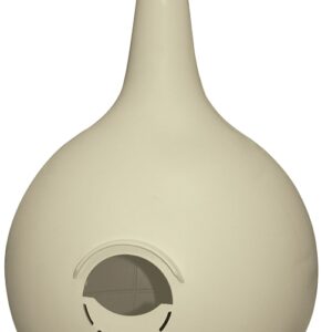 Heath 30011 2-Piece Bird House, 7.13 in W, 7.13 in D, 11.88 in H, Gourd, Plastic, Off-White