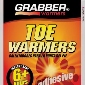 Grabber Warmers TWES Adhesive Toe Warmer, Specifications: 100 deg F Average, 107 deg F Max, 6 hr Continuous Warmth