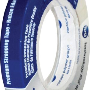 IPG 9716 Strapping Tape, 60 yd L, 0.94 in W, Polypropylene Backing, Natural