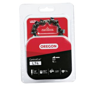 Oregon L74 Chainsaw Chain, 18 in L Bar, 0.63 Gauge, 0.325 in TPI/Pitch, 74-Link