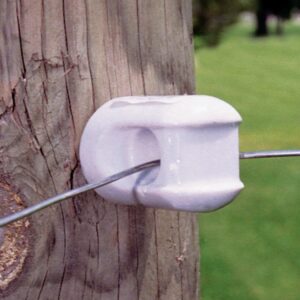 Zareba Fi-Shock MP-1933 Small Screw-In Insulator, Polyrope/Polywire, Porcelain