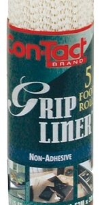 Con-Tact 05F-C6B54-06 Shelf and Drawer Liner, 5 ft L, 12 in W, Almond